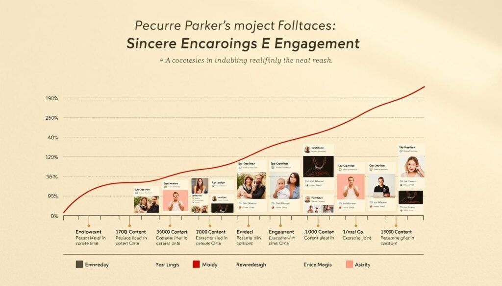 Sincere Parker social media engagement chart