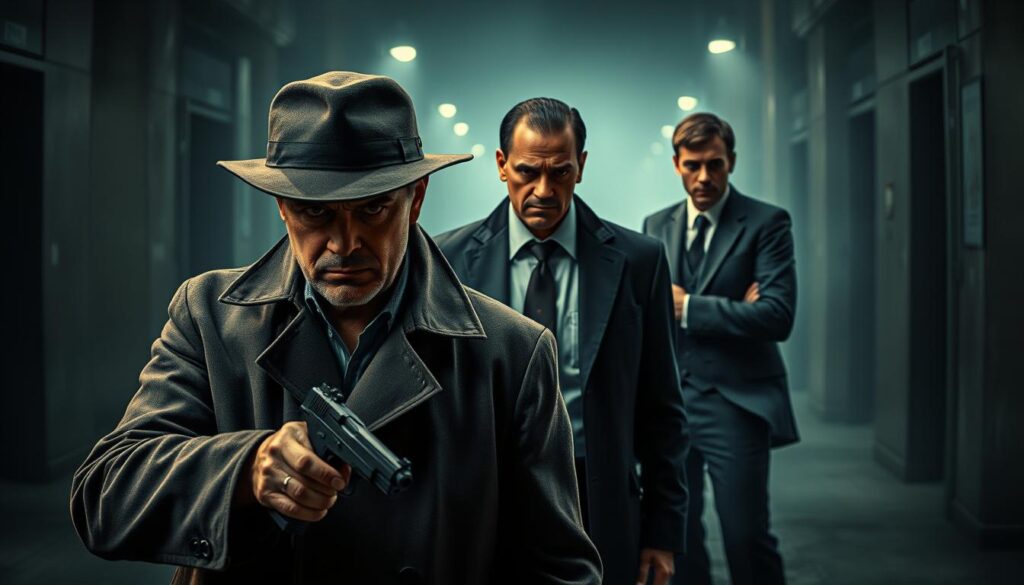 crime thriller character dynamics