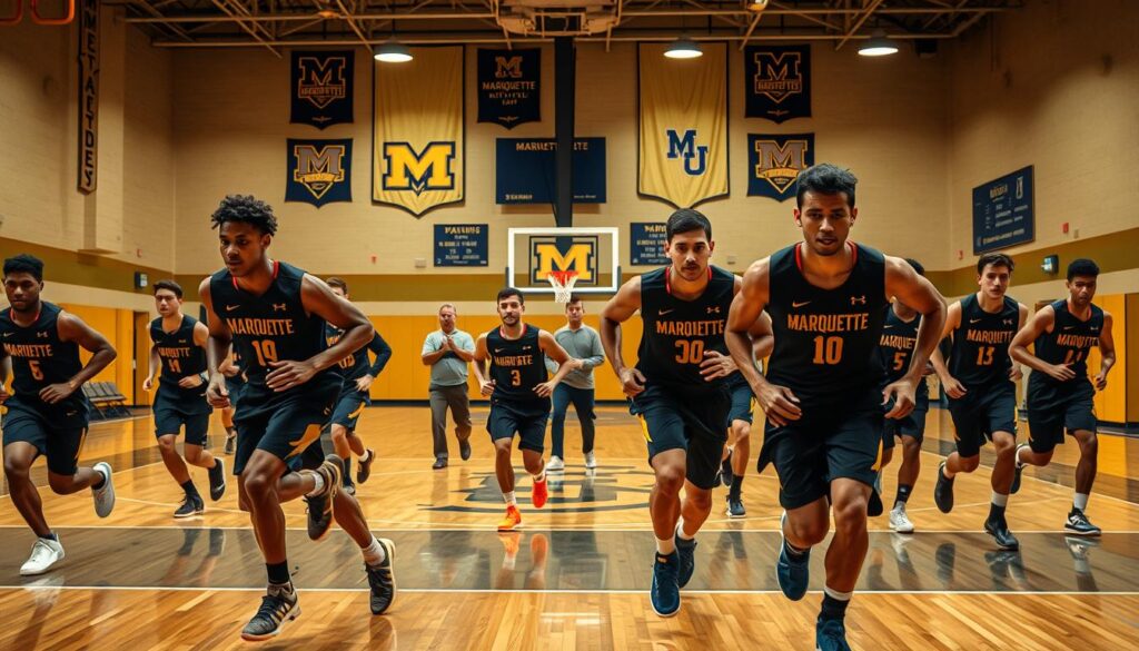 marquette golden eagles basketball training